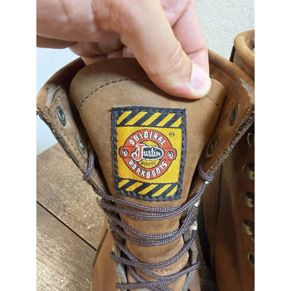 Justin Conductor Work Boots 8